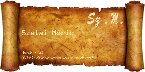Szalai Móric névjegykártya